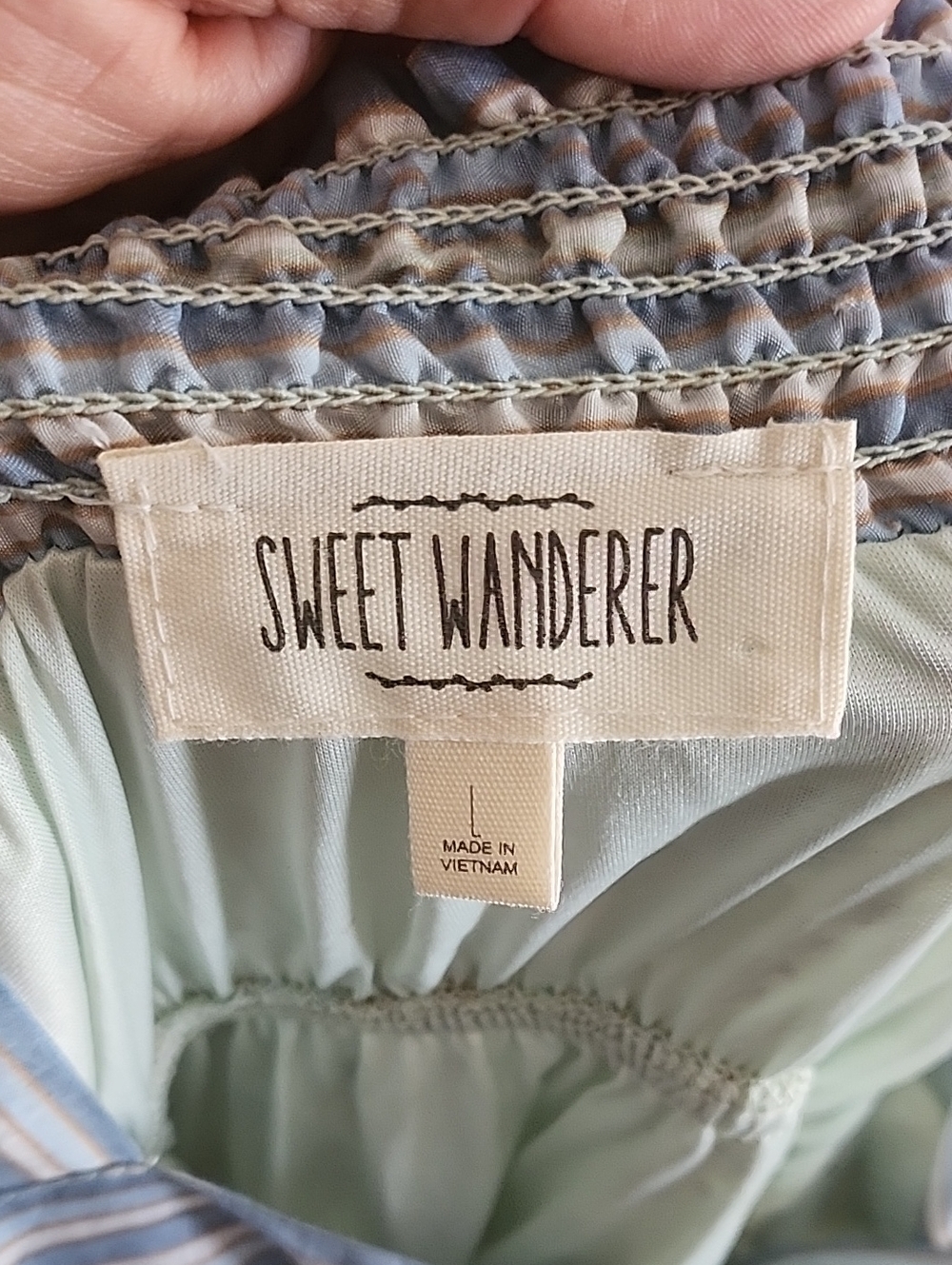 Sweet Wanderer Mint Green and Light Blue Summer Maxi Dress